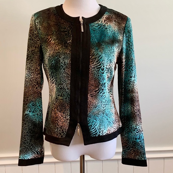 Amazing 80s style mixed animal print jacket - Picture 8 of 8